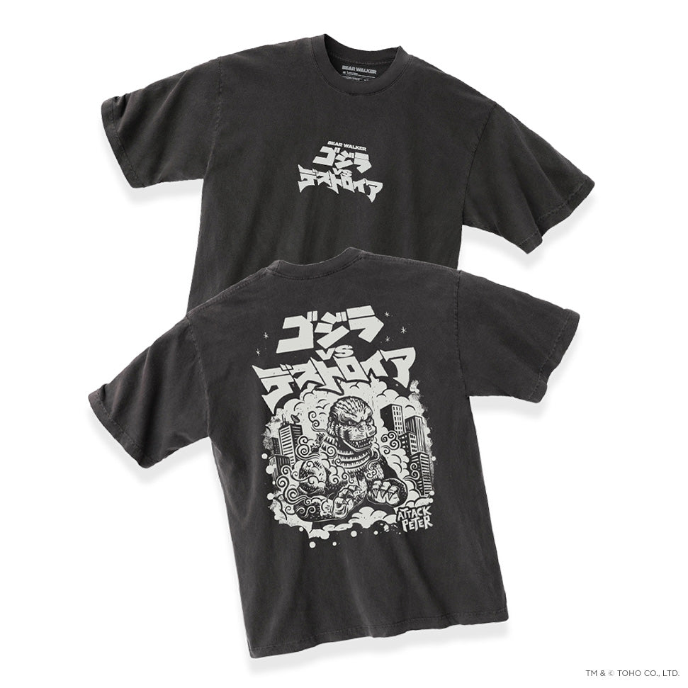 Attack Peter Burning Godzilla Tee