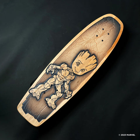 Official Natural Baby Groot Skate Deck